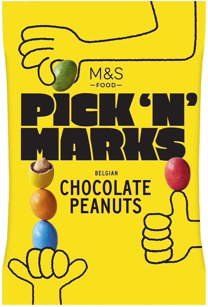 Marks & Spencer Arašídy v mléčné čokoládě s cukrovou krustou