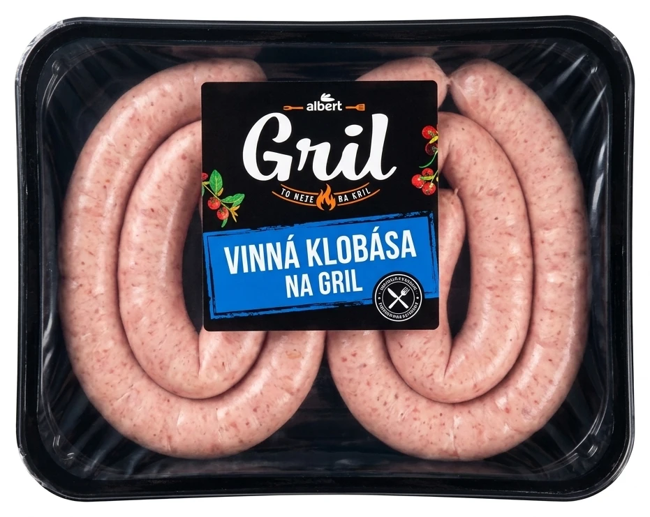 Albert Vinná klobása na gril
