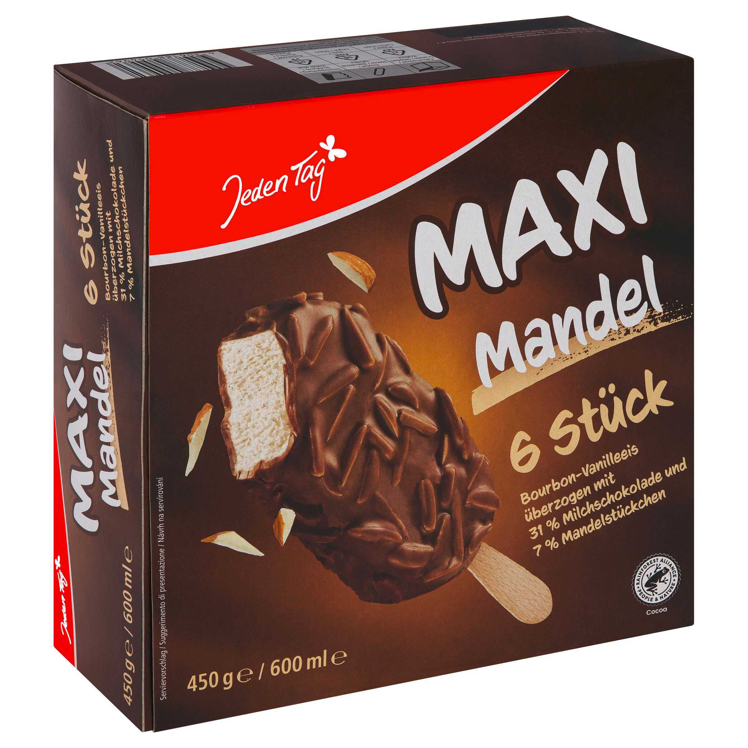 Jeden Tag Zmrzlina Maximum Mandlová 6 x 100ml