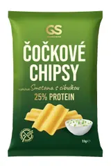 Golden Snack Čočkové chipsy smetana s cibulkou 25% proteinu