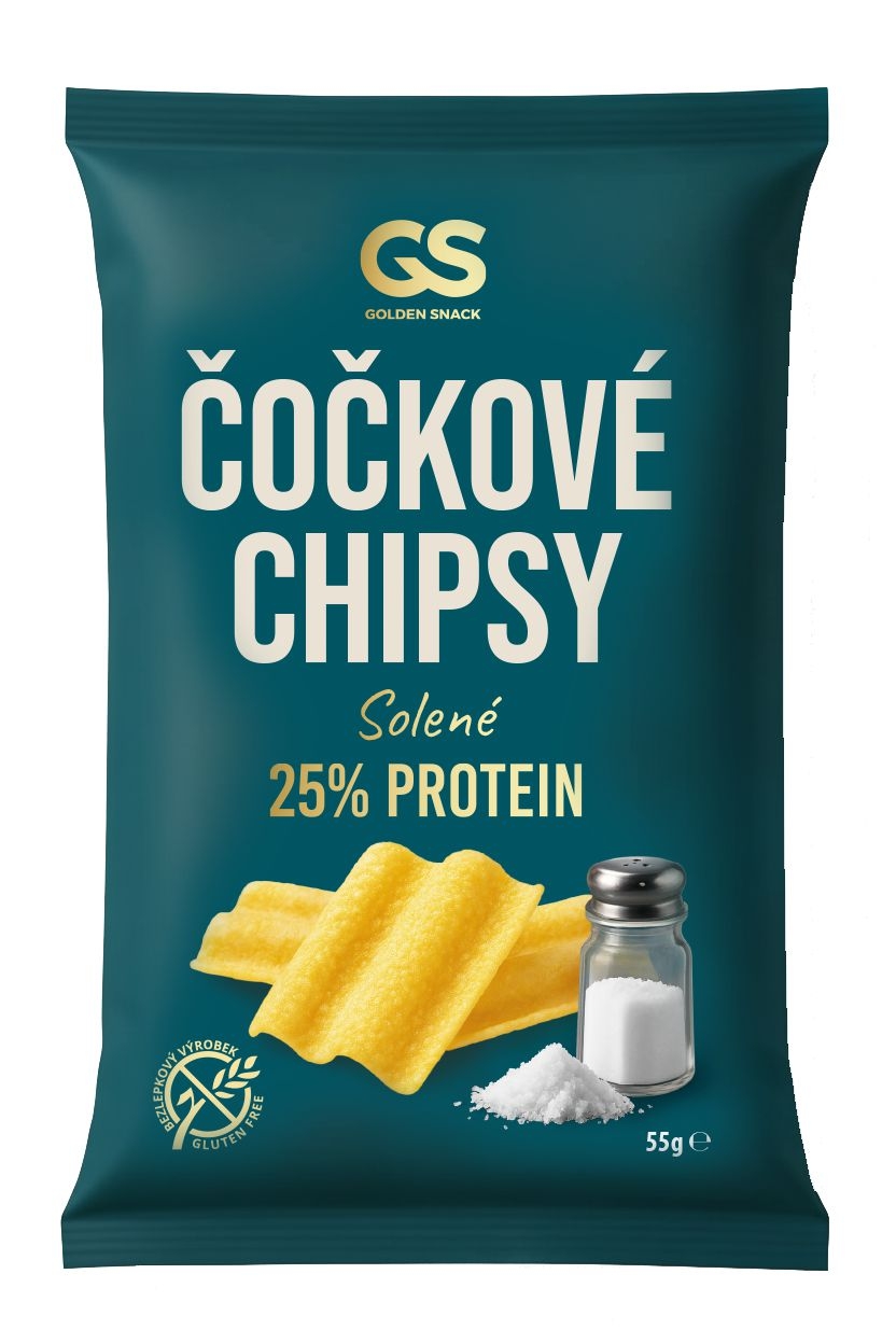 Golden Snack Čočkové chipsy solené 25% protein