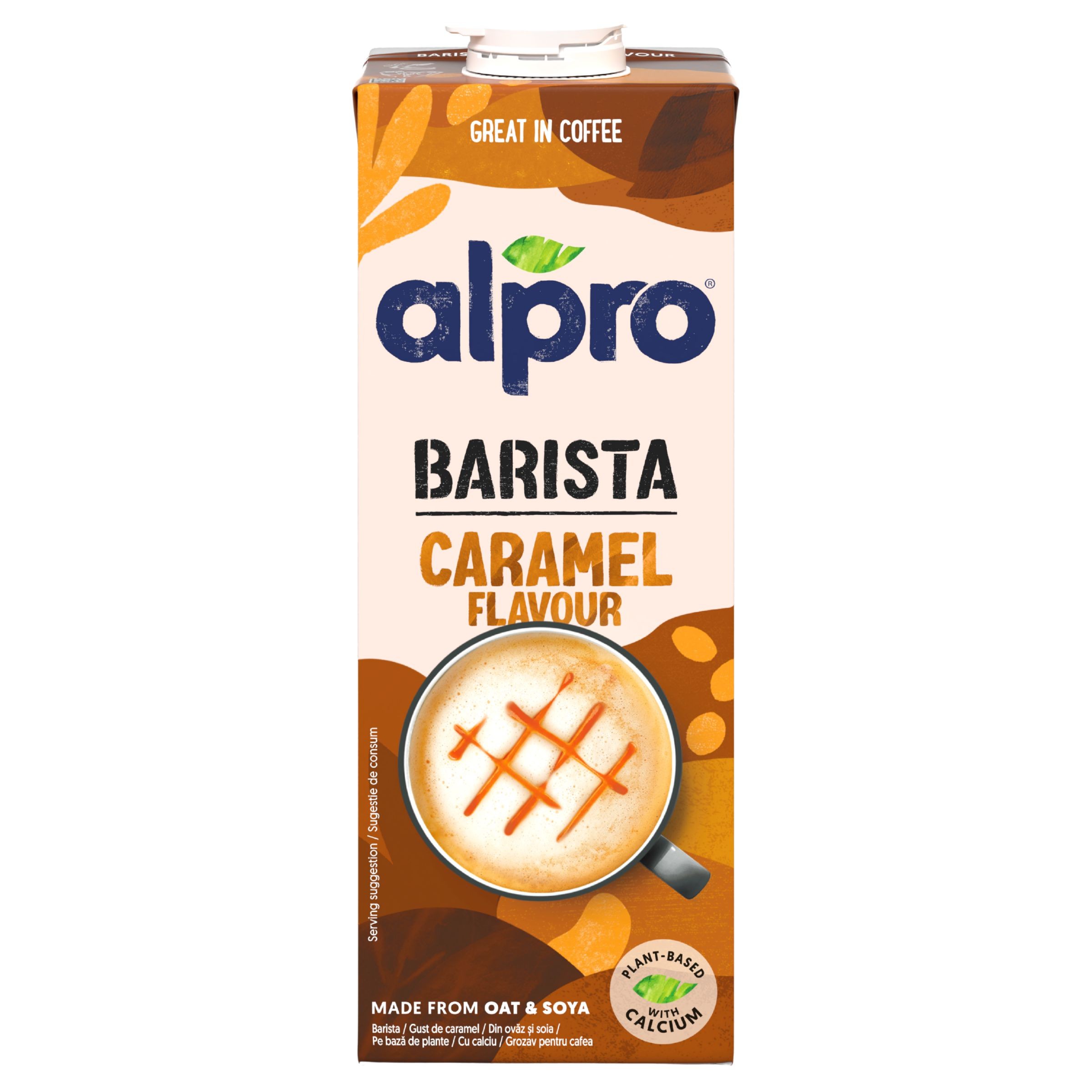 Alpro Barista Ovesno-sójový nápoj s karamelovou příchutí 1l