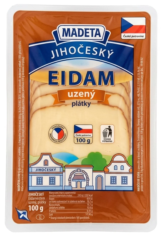 Sýr Jihočeský Eidam uzený