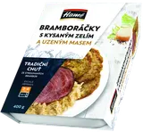Hamé Bramboráky s kysaným zelím a uzeným
