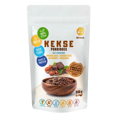 Kekse Ovesná kaše Čokoláda a lískové oříšky bez lepku