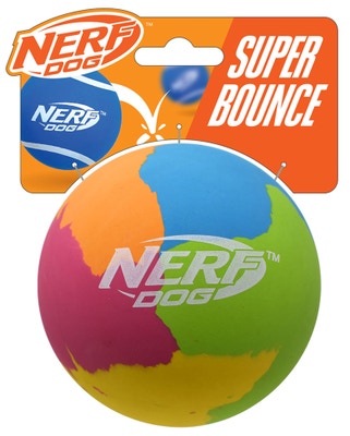 Nerf Dog Gumový super odrazový míček, 9,5 cm