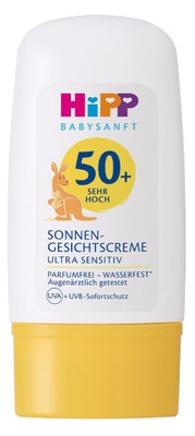 HiPP Babysanft ochranný krém na obličej proti slunci SPF 50+