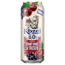 Kozel S příchutí černý rybíz a třešeň 0,5l