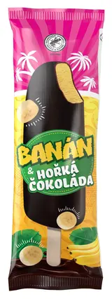 Pinko Banánový nanuk v hořké čokoládě