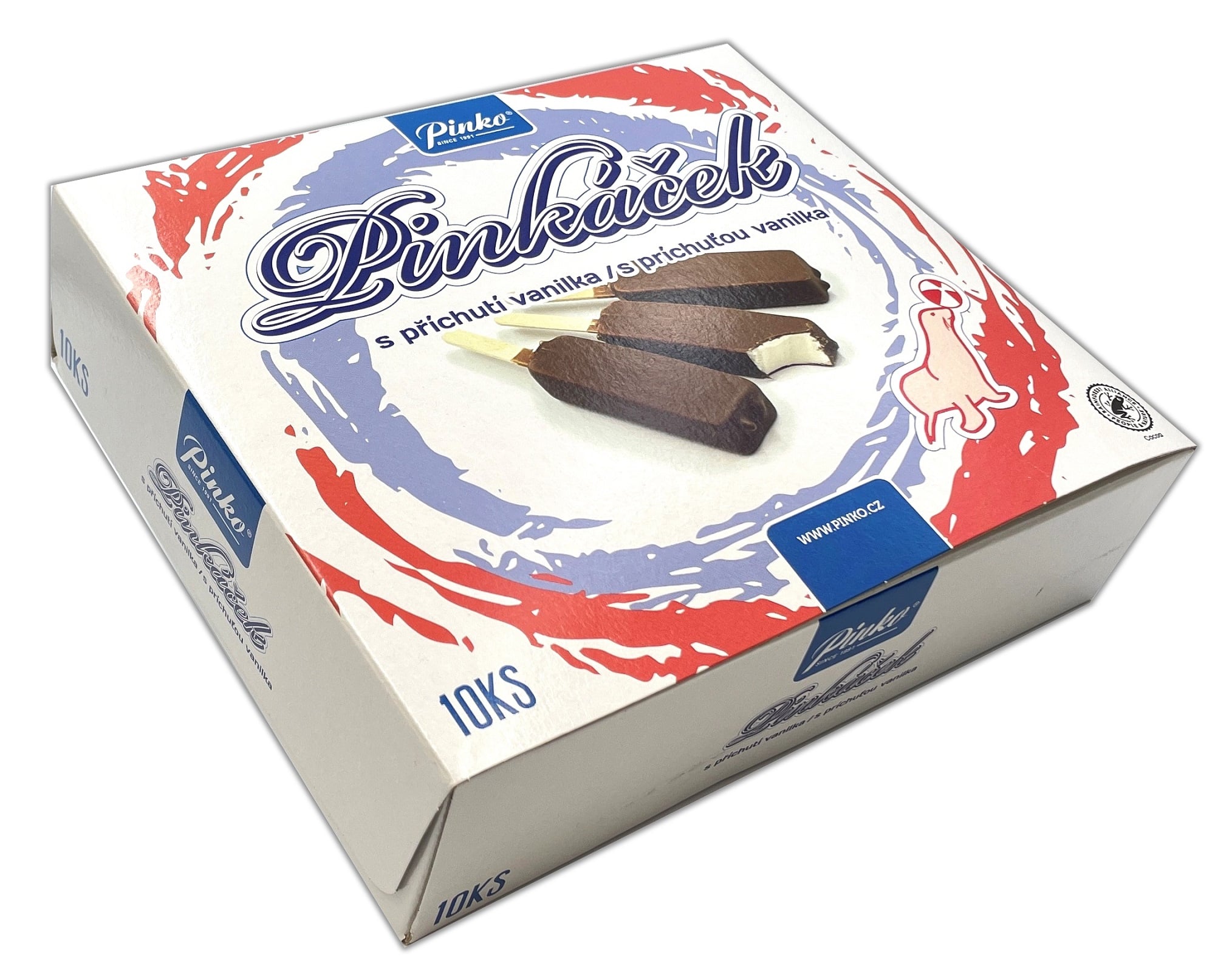 Pinko Pinkáček vanilka nanuky multipack (10×45 ml)
