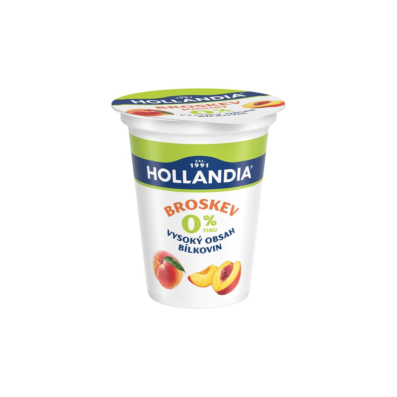 Hollandia Nízkotučný jogurt broskev