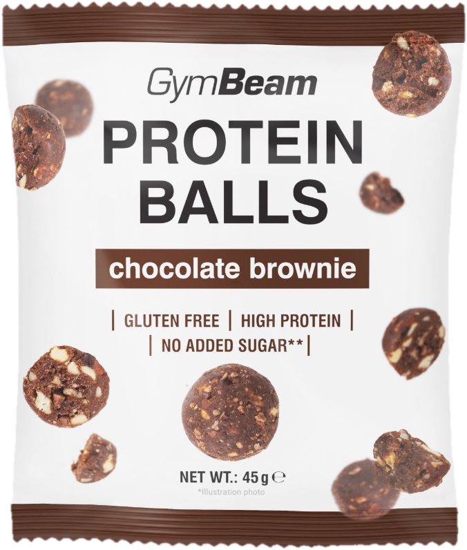 GymBeam Protein Balls čokoládové brownie