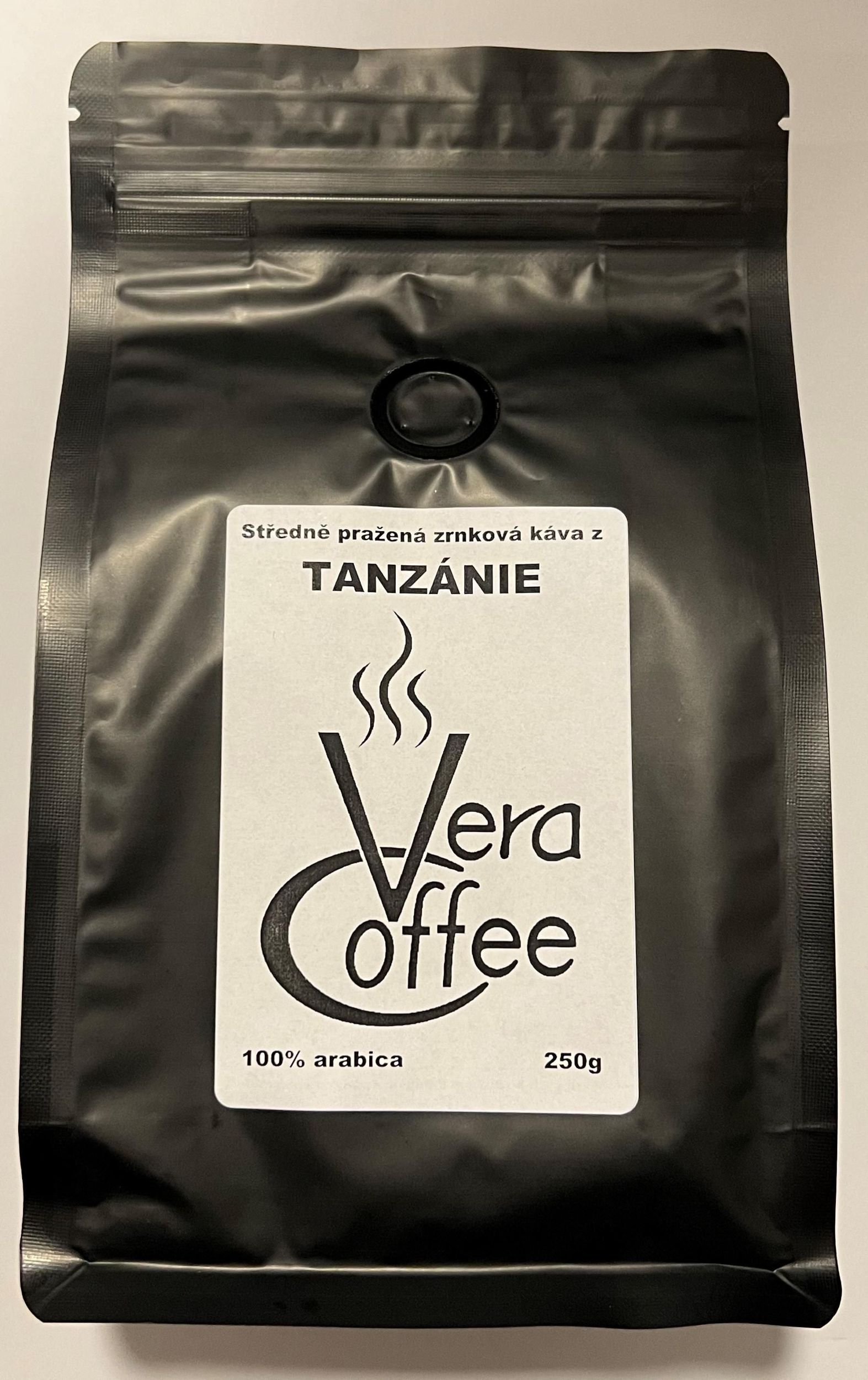 Vera coffee Tanzánská zrnková káva 250g
