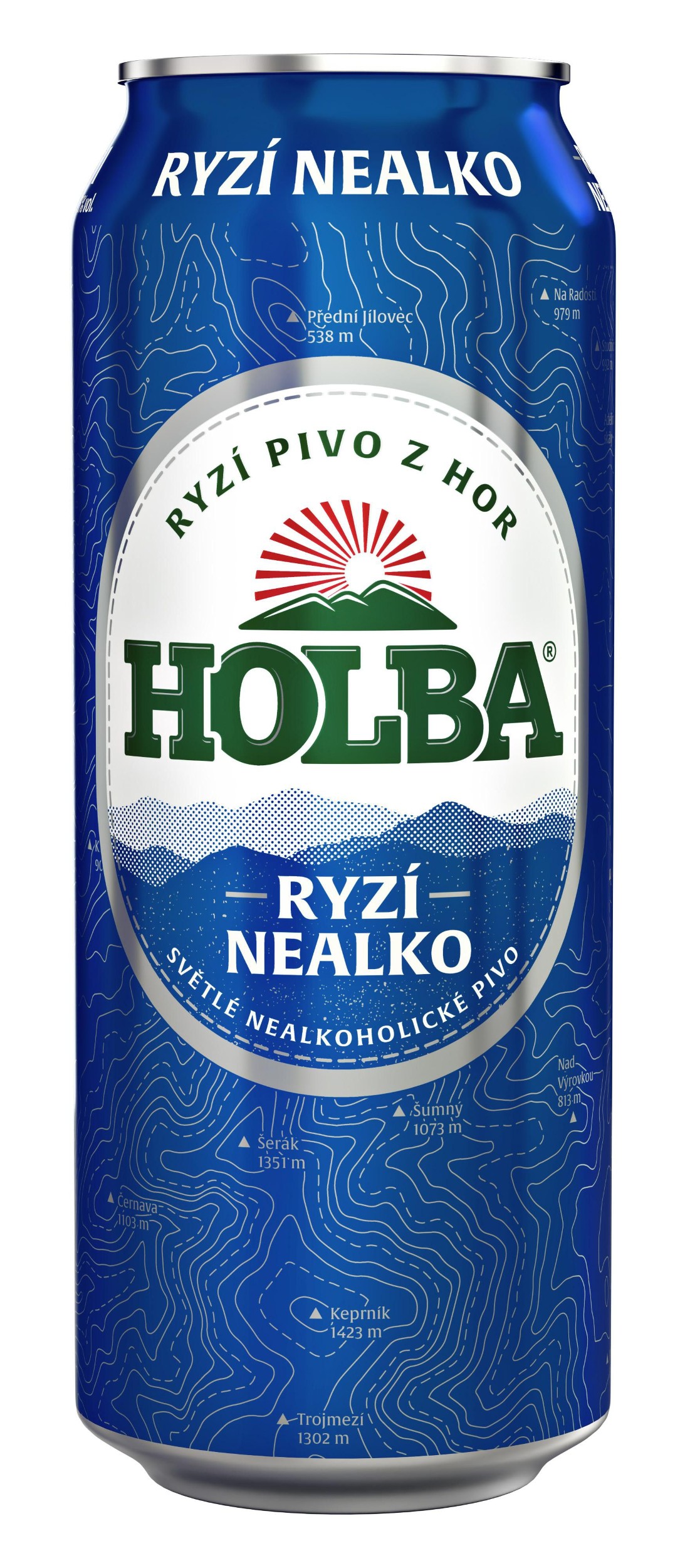 Holby Ryzí nealko nealkoholické pivo plech 0,5l