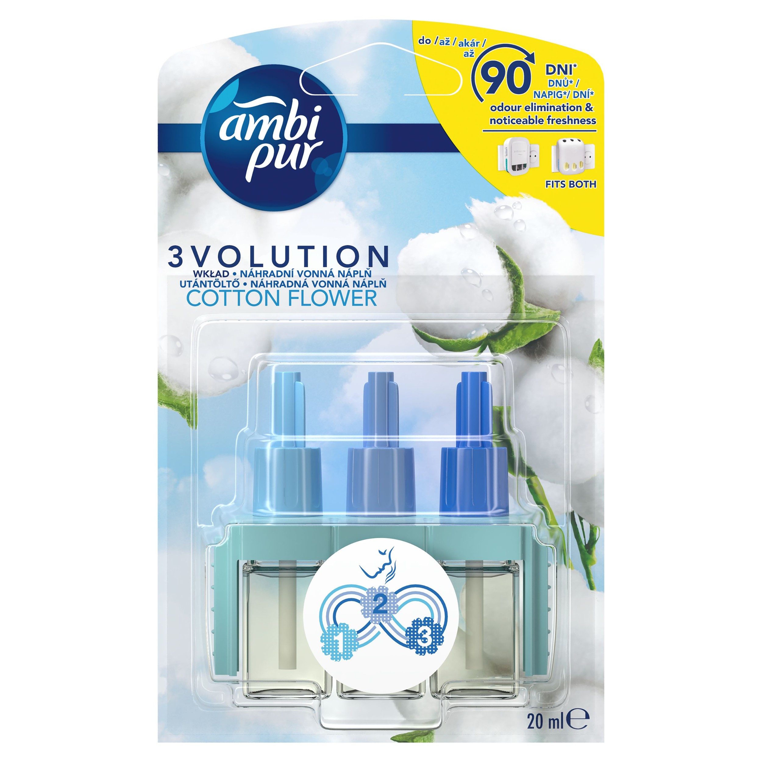 Ambi Pur 3Volution náhradní náplň Cotton 20 ml