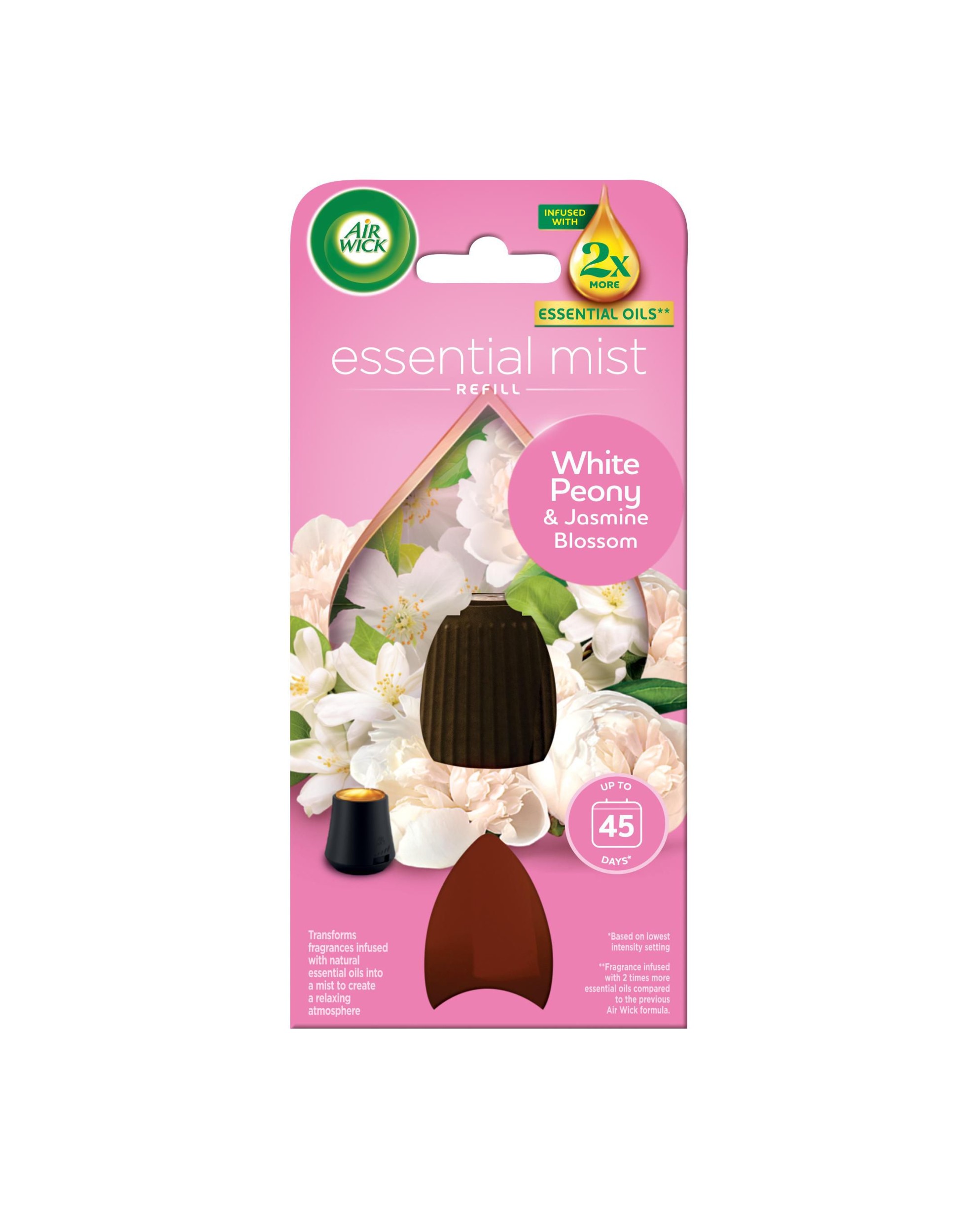 Air Wick náplň pro aroma difuzér - Pivoňka a jasmínový květ 20ml