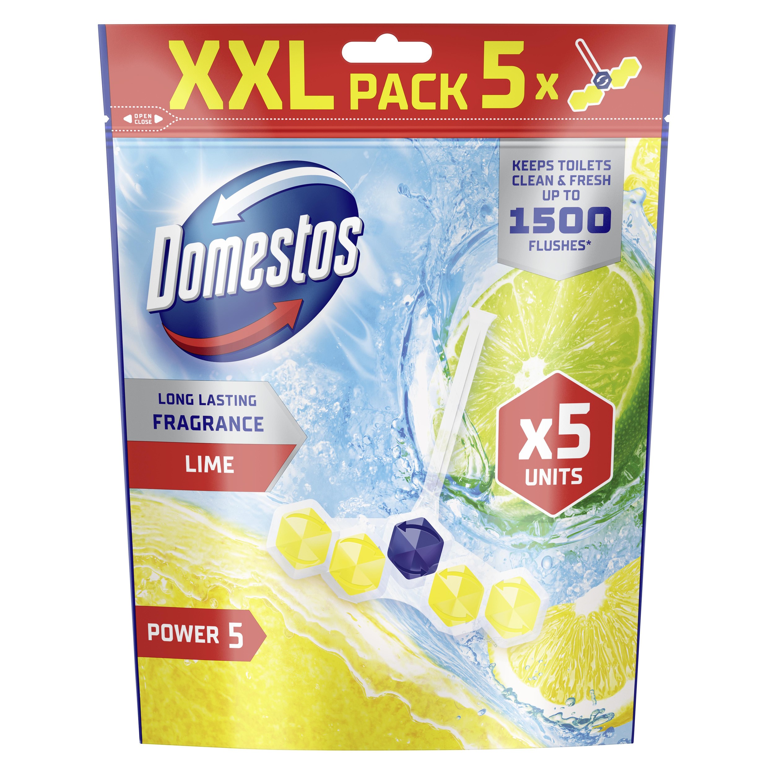 Domestos Power 5 Citrus WC blok 5x50g