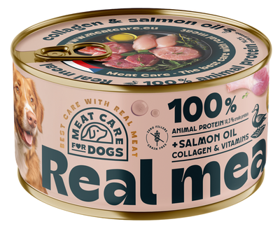 Meat Care Real Meal – Konzerva pro psy, kachna