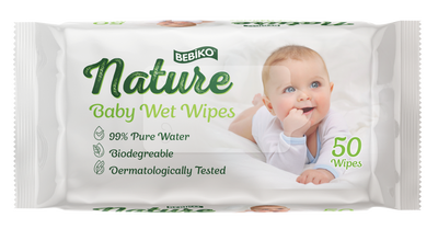 Bebiko Dětské vlhčené ubrousky Natur Water