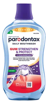 Parodontax Icy Mint ústní voda pro posílení a ochranu dásní