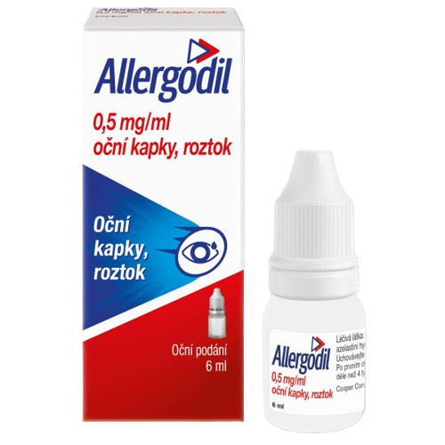 ALLERGODIL 0,5MG/ML Oční kapky, roztok 1X6ML