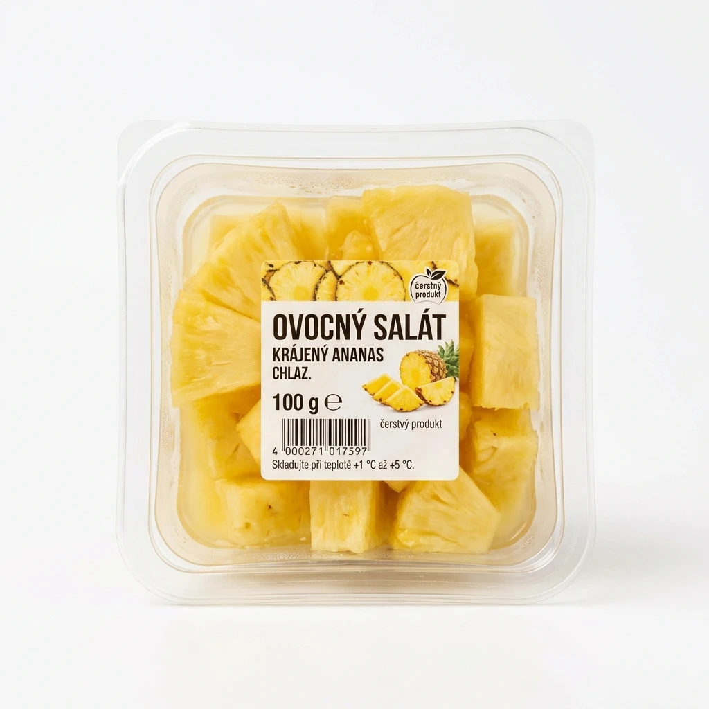Ovocný salát krájený ananas chlaz. 100 g