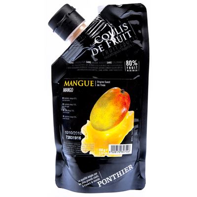 PONTHIER Pyré Coulis mango chlaz. 250 g