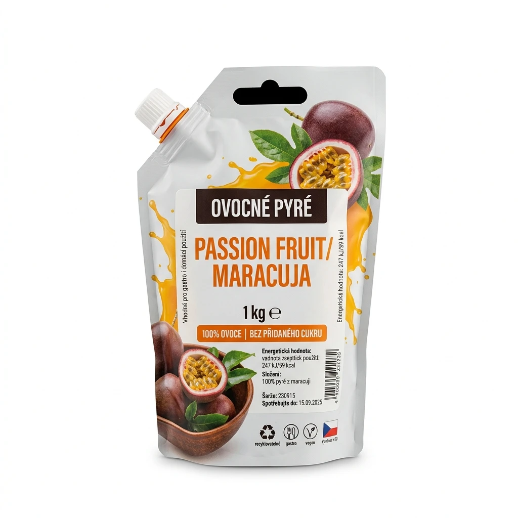 Pyré ovocné Passion fruit/maracuja 1 kg