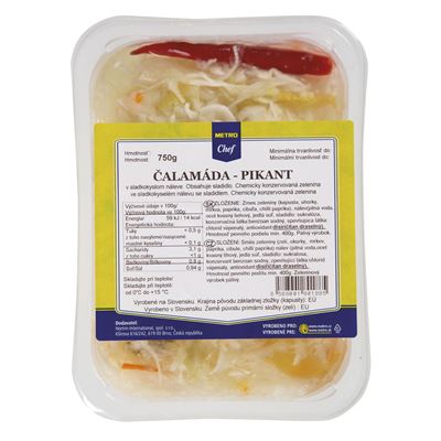 METRO Chef Čalamáda pikantní SK 750 g vanička