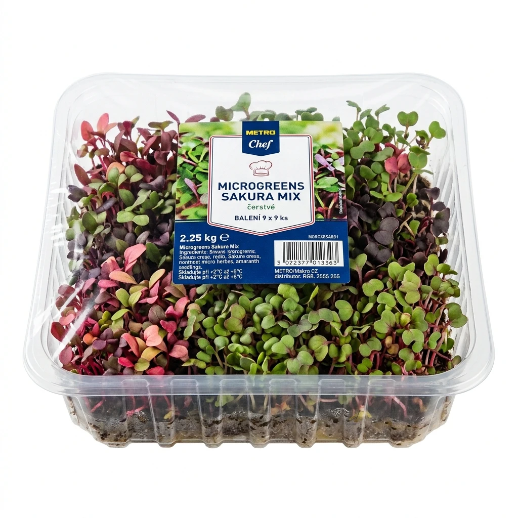 METRO Chef Microgreens Sakura mix čerstvé 9 x 9 ks