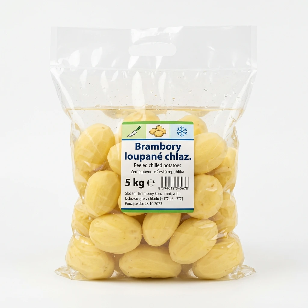 Brambory loupané chlaz. 5 kg