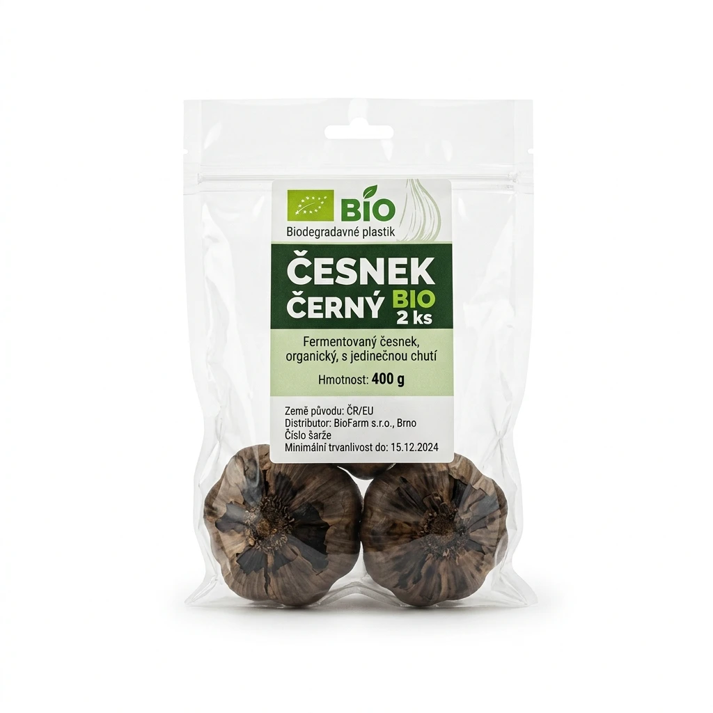 Česnek černý BIO 2 ks