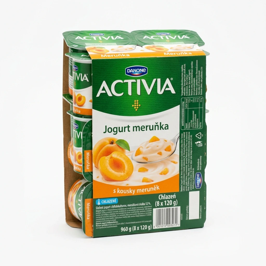 ACTIVIA Jogurt meruňka chlaz. 8 x 120 g