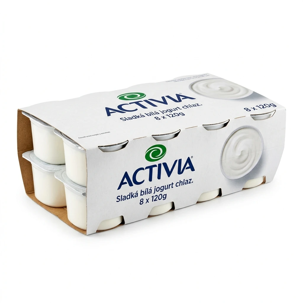ACTIVIA Sladká bílá jogurt chlaz. 8 x 120 g