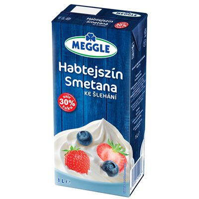 MEGGLE Smetana ke šlehání 30 % 1 l UHT