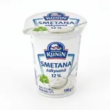 MLÉKÁRNA KUNÍN Smetana zakysaná 12 % chlaz. 12 x 190 g