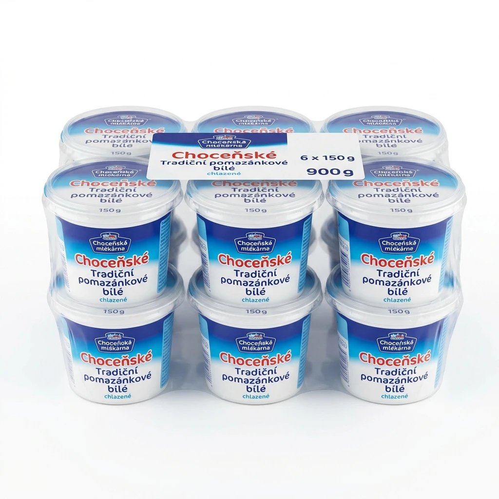 Choceňská mlékárna Choceňské Tradiční pomazánkové bílé chlaz. 6 x 150 g