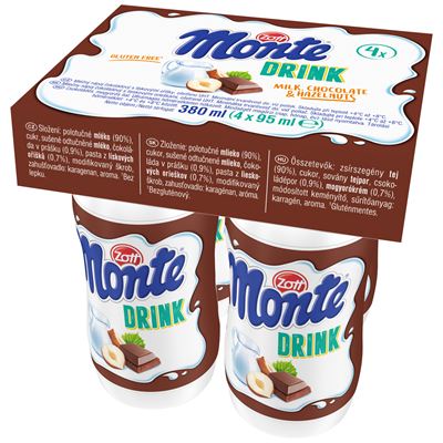 Zott Monte drink chlaz. 4 x 95 ml