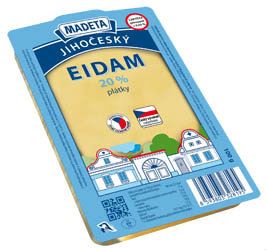 MADETA Jihočeský Eidam sýr 20 % plátky chlaz. 100 g