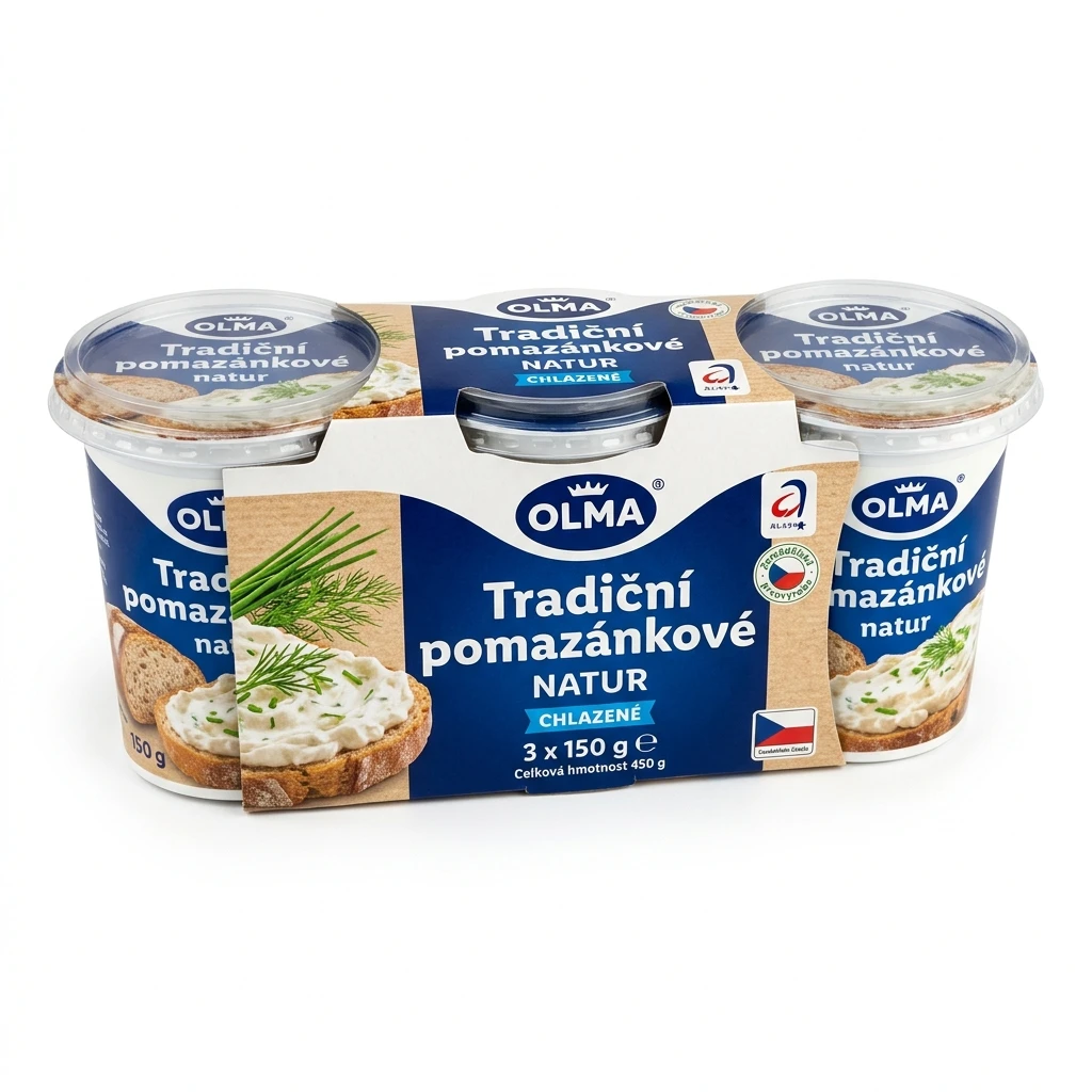 OLMA Tradiční pomazánkové natur chlaz. 3 x 150 g