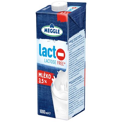 MEGGLE Mléko bezlaktózové 3,5 % 1 l