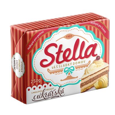 Stella cukrářská s máslovou příchutí tuk rostlinný chlaz. 250 g
