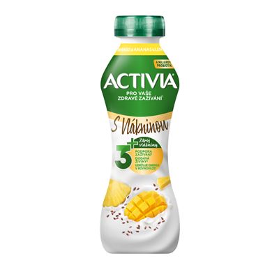 ACTIVIA Nápoj mango s lněnými semínky 8 x 270 g