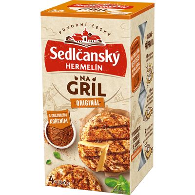 Sedlčanský Hermelín na gril s kořením chlaz. 4 x 100 g