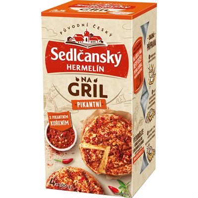 Sedlčanský Hermelín na gril Ohnivák chlaz. 4 x 100 g