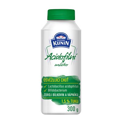 MLÉKÁRNA KUNÍN Mléko acidofilní 300 g