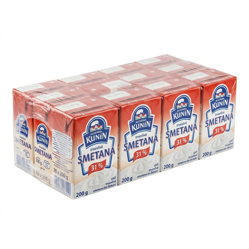 MLÉKÁRNA KUNÍN Smetana 31 % 10 x 200 g
