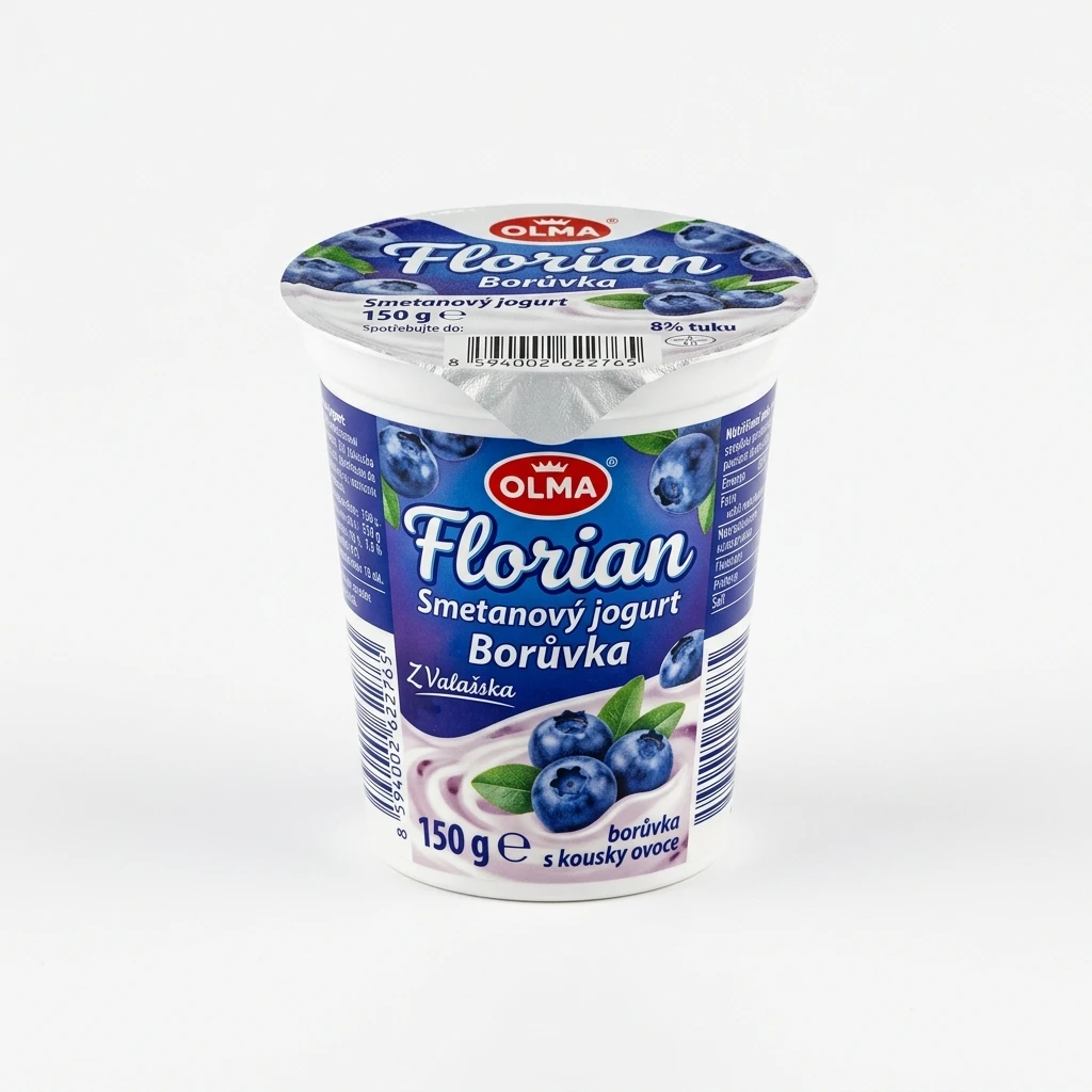 OLMA Florian jogurt smetanový borůvka chlaz. 20 x 150 g