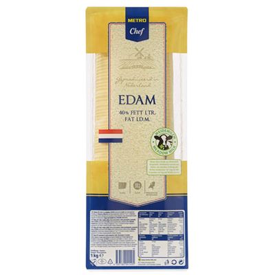 METRO Chef Edam plátky 40% chlaz. 1 kg