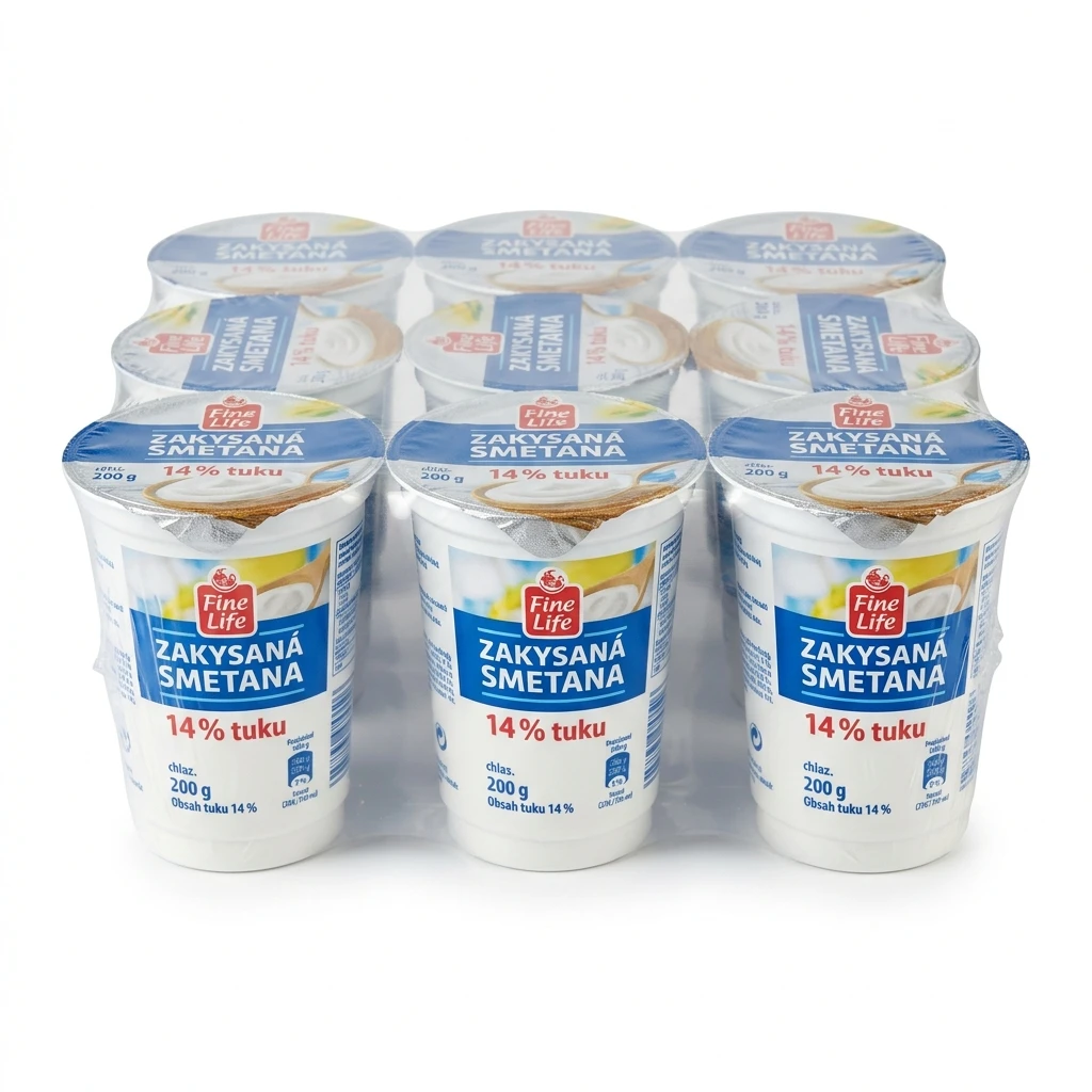 Fine Life Zakysaná smetana 14% chlaz. 10 x 200 g